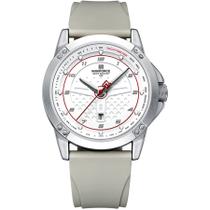 Relógio de Quartzo Masculino Casual Pulseira de Silicone Impermeavel