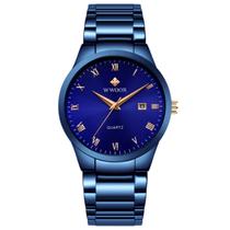 Relógio de Quartzo Masculino com Data automática em Aço Inoxidavel Casual Relógio de Quartzo Masculino com Data automática em Aço Inoxidavel Casual