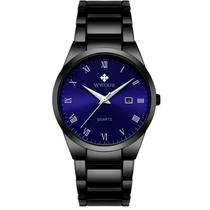 Relógio de Quartzo Masculino com Data automática em Aço Inoxidavel Casual Relógio de Quartzo Masculino com Data automática em Aço Inoxidavel Casual