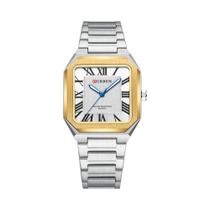 Relógio De Quartzo Masculino Com Números Romanos Luminosos, Pulseira De Aço Inoxidável, Relógio De Relógio De Quartzo Masculino Com Números Romanos Luminosos, Pulseira De Aço Inoxidável, Relógio De