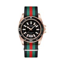 Relógio De Quartzo Masculino Com Pulseira De Nylon, Calendário, Luxuoso, Simples, Para Negócios, Com