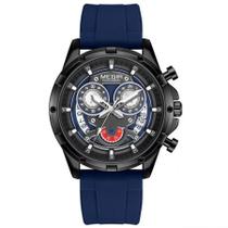Relógio de quartzo masculino com pulseira de silicone esportivo a prova dagua Relógio de quartzo masculino com pulseira de silicone esportivo a prova dagua