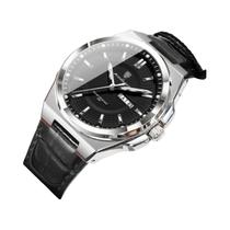 Relógio De Quartzo Masculino De Luxo À Prova d'Água Com Luminância Em Couro Da Marca POEDAGAR, Moda,