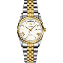 Relógio de Quartzo Masculino Design Casual em Aço inoxidavel À prova d'água 3ATM