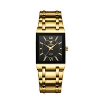 Relógio De Quartzo Masculino Dourado Pulseira De Aço De Luxo Relógio De Pulso Dourado À Prova D'água