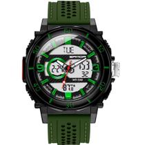 Relógio de Quartzo Masculino Esportivo Duplo Display Impermeavel