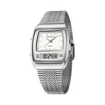 Relógio De Quartzo Masculino Luminoso À Prova d'Água Com Duplo Display SANDA 3393 Relógio Digital