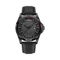 Relógio De Quartzo Masculino Prata 45mm Com Pulseira De Couro, Esportivo, À Prova d'Água, Com Relógio De Quartzo Masculino Prata 45mm Com Pulseira De Couro, Esportivo, À Prova d'Água, Com