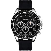 Relógio de Quartzo Masculino Simples e Elegante Multifuncional à Prova d'Água -