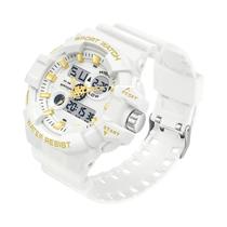 Relógio De Quartzo Militar Digital LED Branco À Prova D'água Para Homens SANDA G Estilo Relógio De