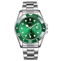 Relógio De Quartzo Verde Esportivo Para Homens, Casual, Moderno, Com Calendário.