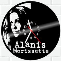 Relógio De Vinil Disco Lp Parede Alanis Morissette Musica - RB Criações