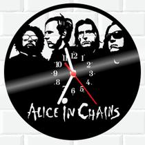 Relógio De Vinil Disco Lp Parede Alice In Chains Rock