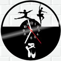 Relógio De Vinil Disco Lp Parede Bailarina Balé Dança - RB Criações