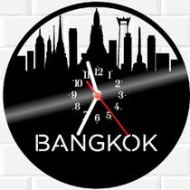 Relógio De Vinil Disco Lp Parede Bangkok Cidade Viagem - RB Criações