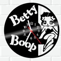 Relógio De Vinil Disco Lp Parede Betty Boop