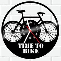 Relógio De Vinil Disco Lp Parede Bicicleta Bike 8