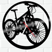 Relógio De Vinil Disco Lp Parede Bicicleta Bike Mountain