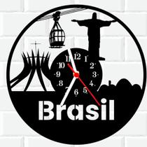 Relógio De Vinil Disco Lp Parede Brasil Patria 1