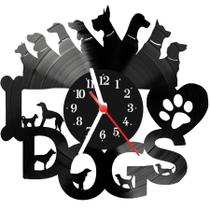 Relógio De Vinil Disco Lp Parede Cachorro