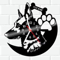 Relógio De Vinil Disco Lp Parede Cachorro Pet - RB Criações
