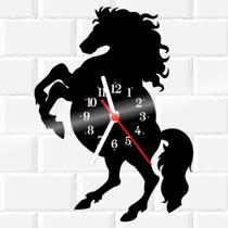 Relógio De Vinil Disco Lp Parede Cavalo Animal