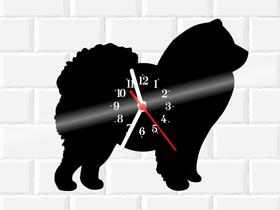 Relógio De Vinil Disco Lp Parede Chow Chow Cachorro Pet
