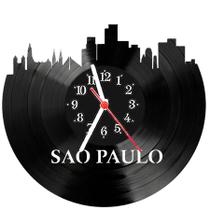 Relógio De Vinil Disco Lp Parede Cidade-SP