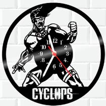 Relógio De Vinil Disco Lp Parede Cyclops X-Men Marvel
