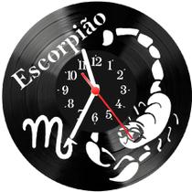 Relógio De Vinil Disco Lp Parede Escorpiao