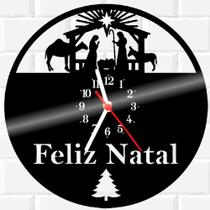 Relógio De Vinil Disco Lp Parede Feliz Natal Jesus 2