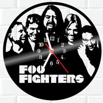 Relógio De Vinil Disco Lp Parede Foo-Fighters Rock Banda - 3D Fantasy