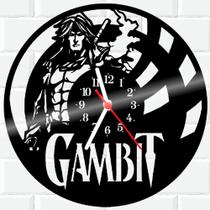 Relógio De Vinil Disco Lp Parede Gambit X-Men DC