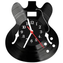Relógio De Vinil Disco Lp Parede Guitarra