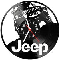 Relógio De Vinil Disco Lp Parede Jeep