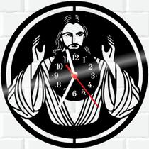 Relógio De Vinil Disco Lp Parede Jesus Deus Religiao