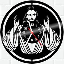 Relógio De Vinil Disco Lp Parede Jesus Religião Deus 1 - 3D Fantasy