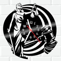 Relógio De Vinil Disco Lp Parede Justica Direito Advogado 1