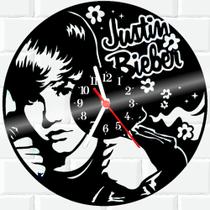 Relógio De Vinil Disco Lp Parede Justin Bieber Cantor