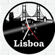 Relógio De Vinil Disco Lp Parede Lisboa Viagem Portugal