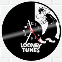 Relógio De Vinil Disco Lp Parede Looney-Tunes Frajola