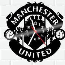 Relógio De Vinil Disco Lp Parede Manchester-United Futebol