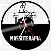 Relógio De Vinil Disco Lp Parede Massoterapia Massagista