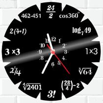 Relógio De Vinil Disco Lp Parede Matematica Aritmetica - RB Criações