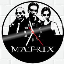 Relógio De Vinil Disco Lp Parede Matrix Cinema Filme - RB Criações