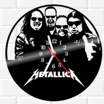 Relógio De Vinil Disco Lp Parede Metallica Rock Banda 2