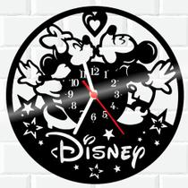 Relógio De Vinil Disco Lp Parede Mickey Minnie Disney 2