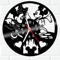 Relógio De Vinil Disco Lp Parede Mickey Minnie Disney 6