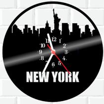 Relógio De Vinil Disco Lp Parede Nova-Iorque NY New York