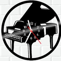 Relógio De Vinil Disco Lp Parede Piano Teclado Musica 2
